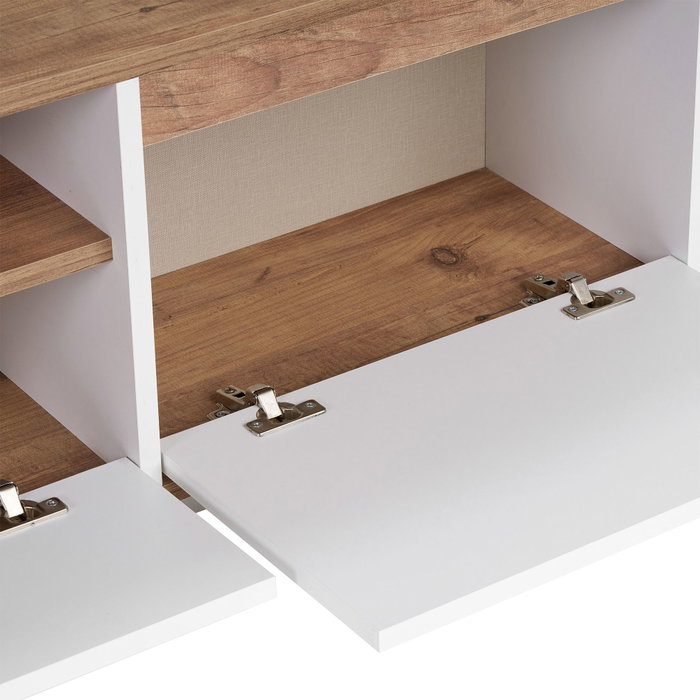 Nordure Soporte para TV Sentinel - Pino Atlántico y Blanco